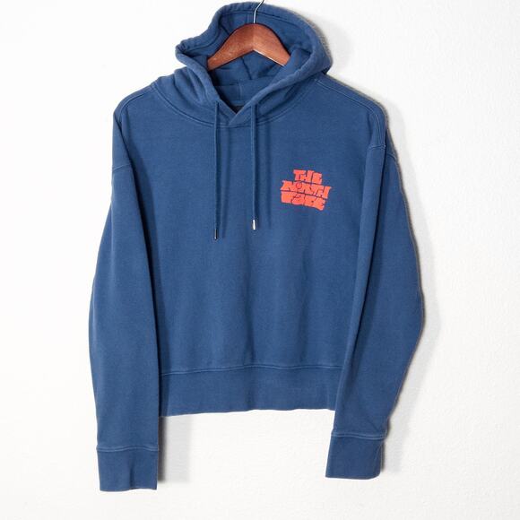 The North Face Women’s Hoodie Size S Street Sport Cropped Retro Graphic Fleece - Picture 2 of 7
